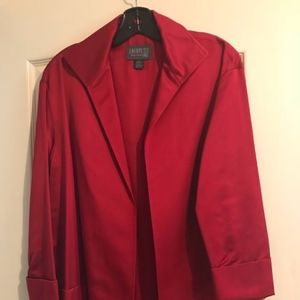 Lovely Red Satin- like Jacket